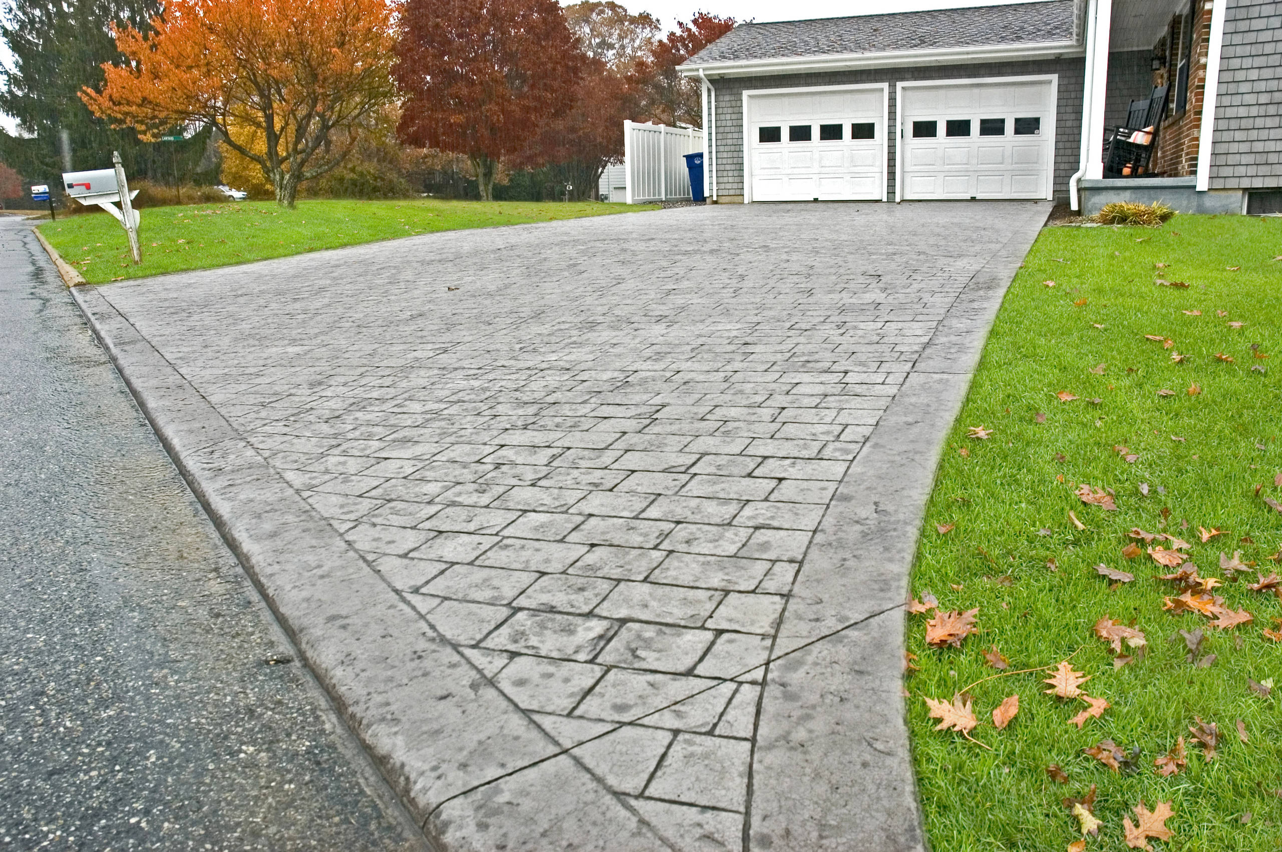 concrete driveway patterns
