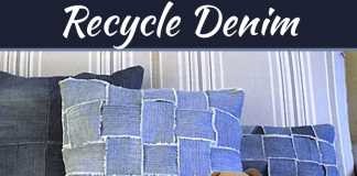 DIY – Recycle Denim Jeans to Make Home Decor Items DIY - Recycle Denim Jeans to Make Home Decor Items