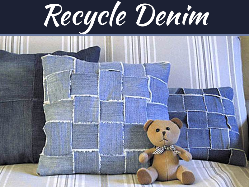 Recycle Denim jeans to make home decor items | My Decorative