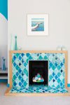 Fish Scale Fireplace Tiles