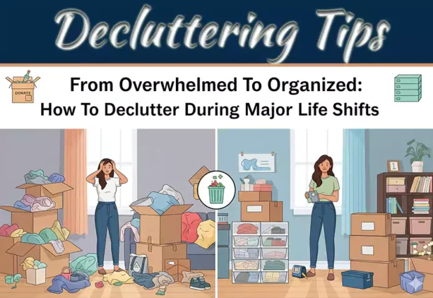 From Overwhelmed To Organized: How To Declutter During Major Life Shifts
