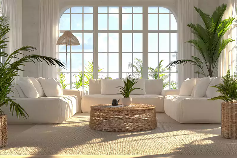Modern Living Room with Natural Light Modern Living Room with Natural Light