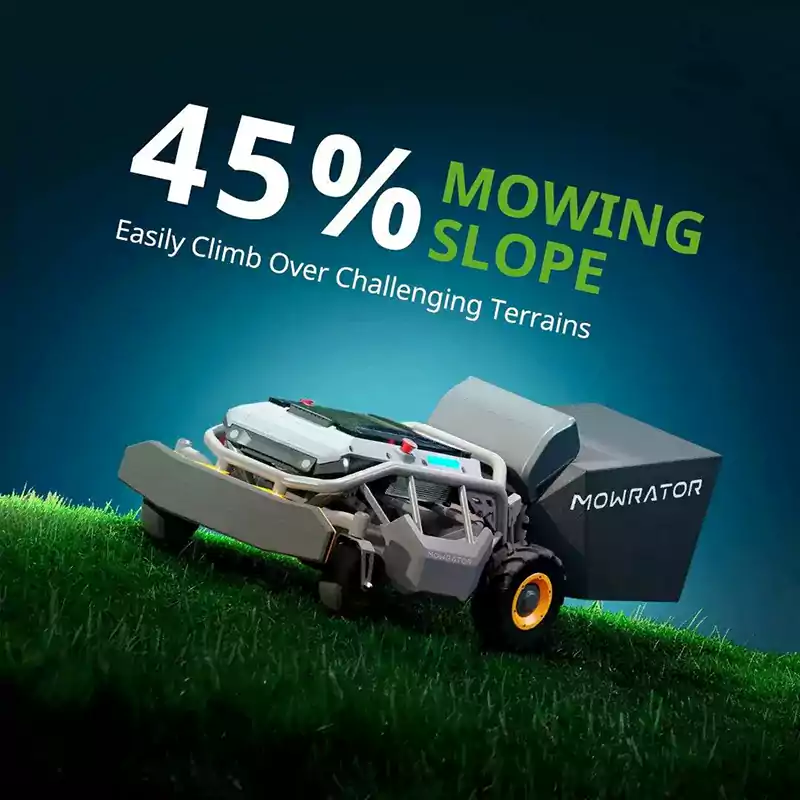 MowRator Robotic Lawnmower S1 Advanced Series 2WD All In One Battery Remote Control 3 In 1 System Mulch Bag Discharge Model TMG MO0995 4 MowRator Robotic Lawnmower S1 Advanced Series 2WD All In One Battery Remote Control 3 In 1 System Mulch Bag Discharge Model TMG MO0995 4
